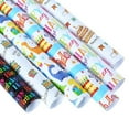 thumbnail image 6 of JollyMart Birthday Wrapping Paper Sheet - 1 Pcs 27.56" x 19.69" Cute Dinosaur & Happy Birthday Print Gift Wrap Paper for Kids Birthday Party,Folded Flat,Lightweight & Easy to Use, 6 of 8