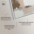 thumbnail image 4 of Pale Textured Silence I Framed High-Gloss Acrylic Glass Wall Art Neutral Boho by Art Remedy, White Frame, 30 x 36, 4 of 7