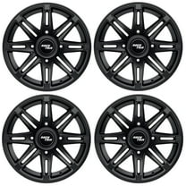 RockTrix RT103 4pc 14in ATV Wheels 4x110 Rims, 14x7, 5 2 Offset, For ATV UTV with IRS (Independent Rear Suspension), Compatible with Honda Kawasaki Yamaha Suzuki 4/110 (Set of 4)