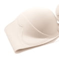 thumbnail image 5 of ZNQHFRE Front Closure Strapless Bra with Removable Strap, No Underwire Push Up Bra for Women Small Breast, 5 of 5