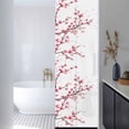 thumbnail image 3 of Window Privacy Film Cherry Blossom Stained Glass Window Film Decorative Sun Block Window Cover Spring Pink Floral Branches Watercolor Window Clings Static Adhesive Sticker for Bathroom 17.7"x78.7", 3 of 7