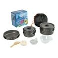 thumbnail image 2 of Kitchenware set,Non-stick Suitable 2-3 Pot Pan Suitable 2-3 Person Picnic Cookware Set Cookware Mess Kit Portable Outdoor Cookware Person Outdoor Utensils Pan Non-stick Suitable With Portable Outdoor, 2 of 7