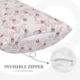 thumbnail image 3 of Fuzoiu Cute Bow Tie Print Fuzzy Pillowcases, Super Soft Pillow Case Cover with Zipper for Bedroom, Sofa, Couch,Cozy Pillow Shams for All Seasons-20"x30", 3 of 6