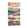 thumbnail image 2 of Yayeee Blank Wall Plate Cover 1-Gang 4.5"x2.7" Home Unused Decorative Outlet, Artistic Desert Waves, 2 of 7