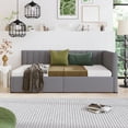 thumbnail image 2 of Aukfa Upholstered Daybed with Two Storage Drawers, Twin Sofa Bed Daybed, Gray, 2 of 8