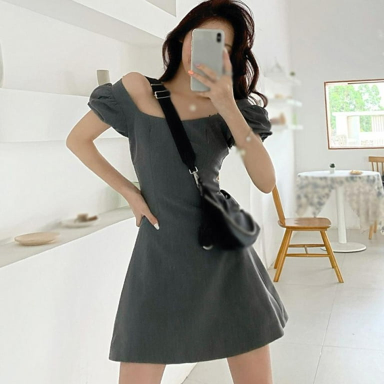 Off shoulder collar dress discount
