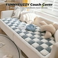 thumbnail image 2 of Pet Couch Covers for Sofa, Couch Covers for Dogs Washable Dog Couch Cover Protector Cream-Colored Furniture Sofa Covers for Dog Handmade Pure Cotton Pet Bed Mat (Grayish Blue, 27.6"×70.9"), 2 of 4
