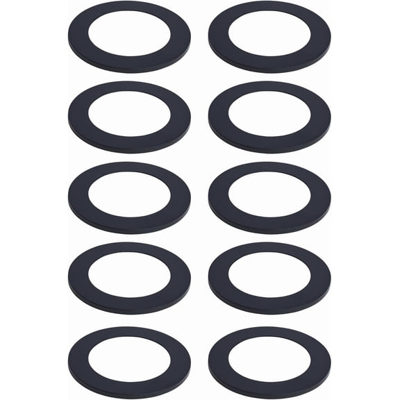 Satco 80-2903 6-Inch Flat Wafer Downlight Trim Matte Bronze Round Retrofit Accessory Compatible S11892 S11896 Plastic Construction (TRIM ONLY) 10 Pack