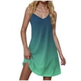 thumbnail image 3 of ZZwxWA Women's Casual Sundress Summer Camisole Boho Beach Dress V Neck Tank Dresses, 3 of 5