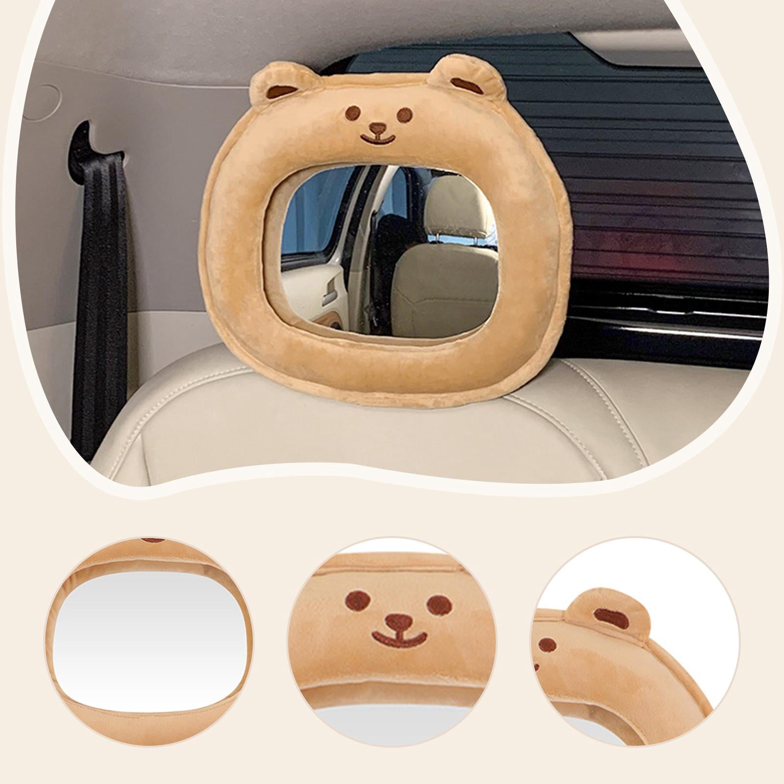Infant Car Mirror Baby Car Mirror Essentials Premium Rear Facing Car Back Seat Mirror Plush Material for Newborns