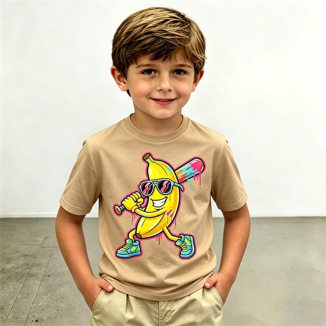 Chemises pour Garçons Filles T-Shirts Graphiques à Col Rond Vêtements d'Été Filles 12-13 Ans Tenues Fille