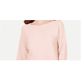 thumbnail image 2 of Hooked Up by IOT Womens Juniors Knit Long Sleeves Pullover Sweater Pink XL, 2 of 3