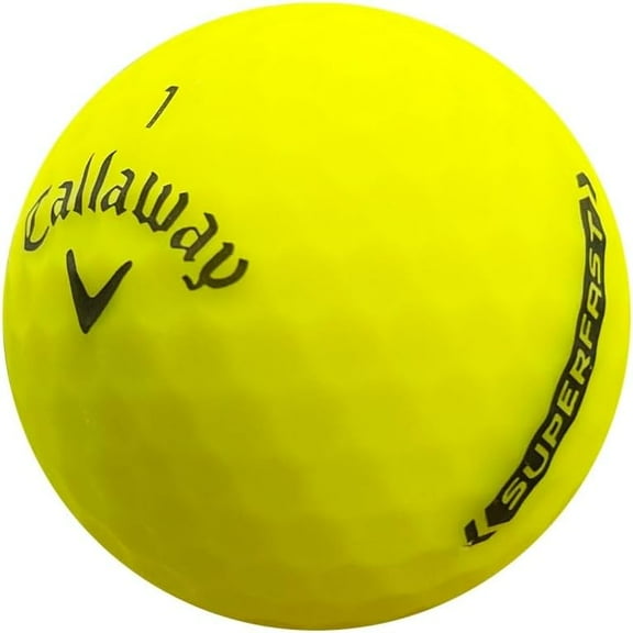 Pre-Owned Callaway SuperFast Matte Yellow Golf Balls, Mint / AAAAA Condition, 12 Pack