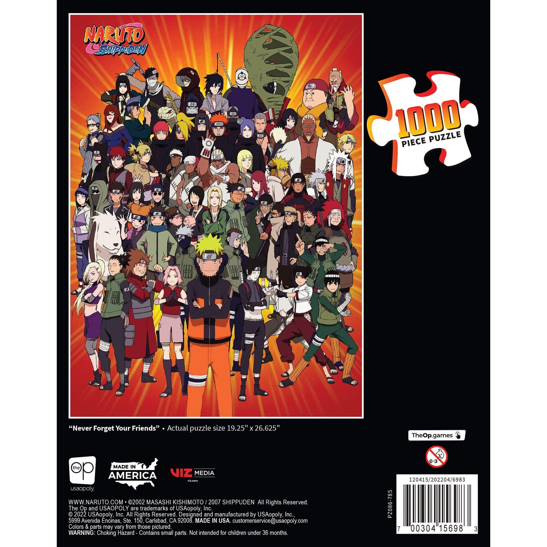 USAOPOLY Naruto Ramen Time 1000 Piece Jigsaw Puzzle | Officially Licensed  Naruto Merchandise | Collectible Puzzle Featuring Naruto Uzumaki from The