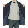 thumbnail image 5 of Mens Navy Blue Coat Luciano Natazzi Double Breasted Topcoat, 5 of 5