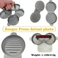 thumbnail image 3 of Qczoyp 2-in-1 Mini Slider Burger Press Mold,Non-Stick 4.5 Inch Food Grade Aluminum Patty Maker with Wooden Handle, Home Hamburger Mold for BBQ Camping Picnic Breakfast, 3 of 16