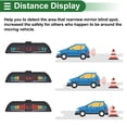 thumbnail image 5 of Unique Bargains Universal Car Vehicle Reverse Backup Radar System Reverse Parking Sensors Distance Detection Black 4 Pcs Parking Sensors Alarm Buzzer Reminder, 5 of 8