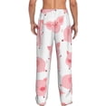 thumbnail image 3 of Picia Kawaii Pigs Mens Soft Woven Cotton Elastic Waistband Sleep Pajama Pant Lounge Sleep Pant With Pockets And Drawstring-Small, 3 of 9