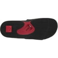 thumbnail image 4 of Reef Mens Fanning Slide Sandals 8 Black/Red, 4 of 8