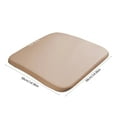 thumbnail image 3 of Universal Car Seat Cushion, Beige Ventilated Silica Gel Pad, Non-Slip Bottom, 15x15 Inches, All-Season Comfort for Driver and Passenger, Easy Install with Storage Pocket, 3 of 8