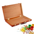 thumbnail image 6 of Milageto Creative Wooden Box Art Supplies Wood Craft Stash Boxes Desktop Storage Case, 6 of 8