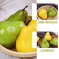 thumbnail image 2 of Worgeous 8Pcs Artificial Pear Models Foam Decoration Realistic Design Home Decor, 2 of 8