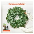thumbnail image 6 of Artificial Eucalyptus Wreath 26 Inch - Greenery Front Door Wreath for Home Decor - Year Round Floral Wreath with Realistic Silk Leaves, 6 of 7