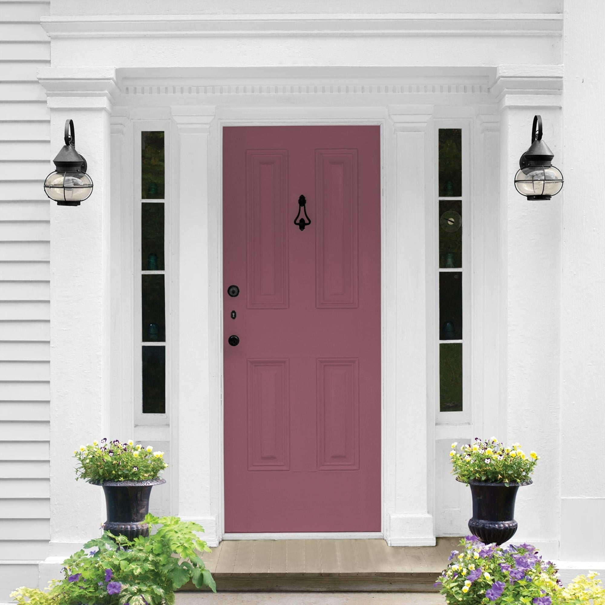 Glidden HEP Cabernet / Purple Semi-Gloss Exterior Paint with Primer, 1 Quart