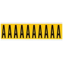 Brady Letter Label,A,2-1/4in.Hx7/8in.W,Vinyl 1534-A