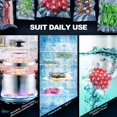 thumbnail image 4 of CANLENPK 6&times;8 Inch Vacuum Seal Bags,Small Precut Food Storage Sealer Bag,Seal Meal Snack Fruit Nut Tea Cookie Bean ,Boil Steam Heat Freezable Sous Vi, 4 of 8
