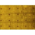 thumbnail image 1 of Ahgly Company Machine Washable Indoor Rectangle Oriental Yellow Industrial Area Rugs, 8' x 10', 1 of 4