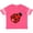 Football Pink and White, variant on Ladybug with a White Heart Girls Toddler T-Shirt