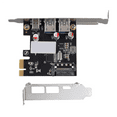 thumbnail image 2 of Expansion Card Desktop Graphics Card PCI-E1x to USB3.1 Type-C Card USB3.0 A Adapter Card Forward and Reverse Insertion, 2 of 5