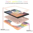 thumbnail image 5 of Allytech Case for iPad 9th/8th/7th Generation 10.2", Kids Case with 360° Rotating Folding Ring, Pencil Holder, Strap Drop-Proof Case for iPad 9/8/7 Gen 2021/2020/2019, Rainbow Rosegold, 5 of 11