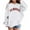 White, variant on Girls Athletic Hoodie Soft Pullover Sweatshirt With Pocket Comfortable Casual Sportswear For Teen Girls