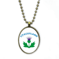 thumbnail image 1 of Collier Écossais Représentant Chardon Chaîne Vintage Pendentif Bijoux Collection, 1 of 3