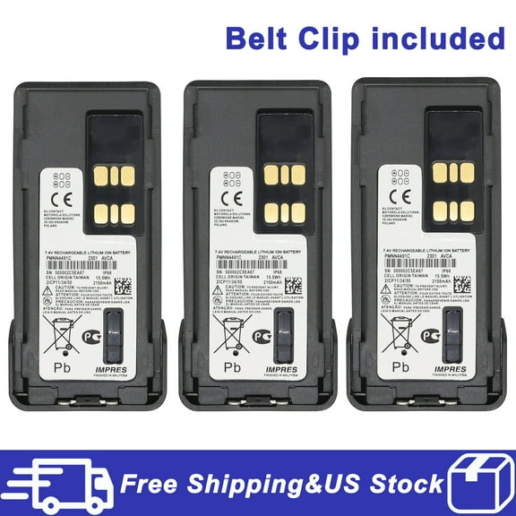 PMNN4491 PMNN4491CC Replacement Battery For MOTOROLA IMPRES Li-Ion Battery XPR7550e XPR3500e 2100mAh 3PCS