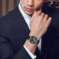 thumbnail image 4 of Reloj de Pulsera Para Hombre, Original A Estrenar Correa Metalica Hombre, Moderno, Casual, Deportivo Reloj de Pulsera,Reloj Digital Multifuncional para Hombres, Deportes, Correr A,Alloy, 4 of 5