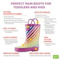 thumbnail image 3 of Oaki Kids Rubber Rain Boots with Easy-On Handles for Boys Girls Toddlers, 3 of 3