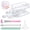 Clear, variant on Dip Powder Recycling Tray System, Nail Dip Powder Storage Tray with Cleaning Brush, Container for Glitter, Pink