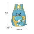 thumbnail image 3 of Xfvqtps Backpacks Dinosaur Print Waterproof Large Capacity Schoolbag Dark Blue, 3 of 7