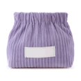 thumbnail image 4 of Organizador elástico de pana para corbatas de pelo, bolsa de maquillaje de viaje bonita para mujer, color morado, 4 of 4