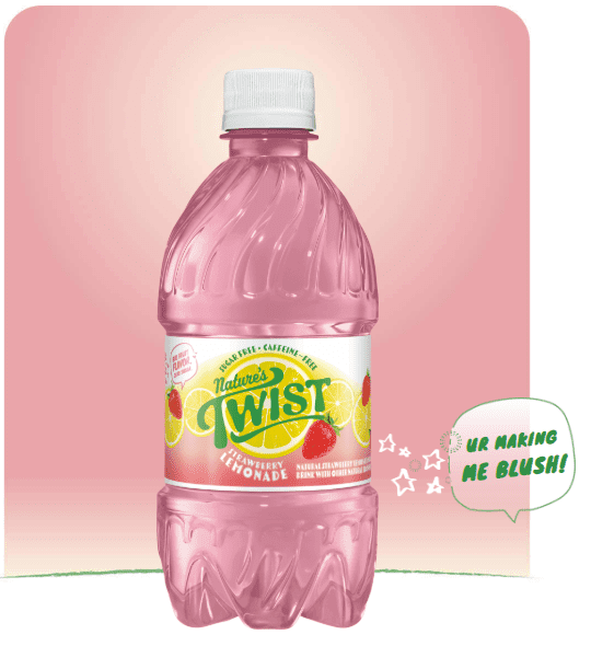 Nature's Twist Sugar Free Strawberry Lemonade; 6-pack; 12oz bottles