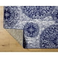 thumbnail image 5 of Hauteloom Nubia Living Room, Bedroom Area Rug - Farmhouse - Navy,Pale Blue - 8'10" x 12', 5 of 7