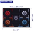 thumbnail image 2 of Unique Bargains Basketball Training Mat Rubber Basketball Footstep Pad Training System Pace Ball Control 940*670*2.5mm, 2 of 7