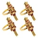 thumbnail image 2 of Juego de 4 servilleteros navideños con forma de cascanueces., 2 of 8