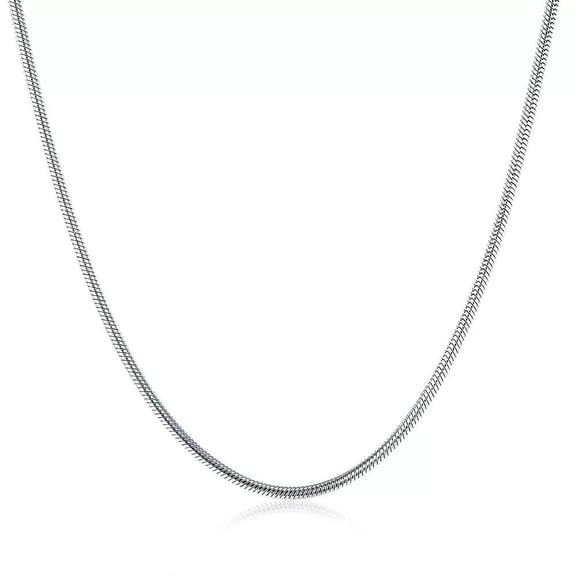 Stainless Steel Multicolor Polished Snake Chain Necklace 20 Inch 2mm Lobster Clasp B205