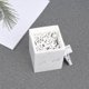 thumbnail image 5 of Organizador de baño con tapa y soporte cuadrado para hisopos de algodón, color blanco, 5 of 5