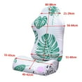 thumbnail image 2 of pitrice Swivel Computer Gaming Chair Cover Stretch Armchair Cover Green Leaf, 2 of 9