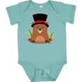 thumbnail image 3 of Inktastic Groundhog Day with Groundhog in Top Hat Boys or Girls Baby Bodysuit, 3 of 5